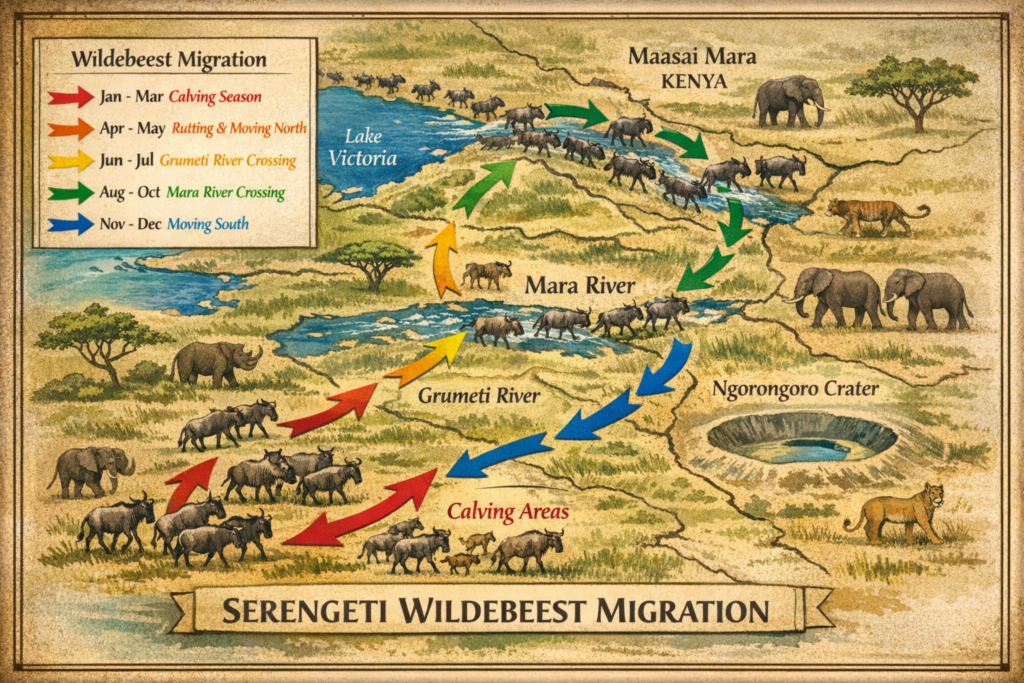 serengeti wildebeest migration