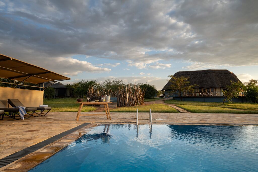 Safari lodge in the Serengeti